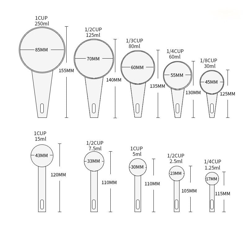 Measuring Spoons Cups Set